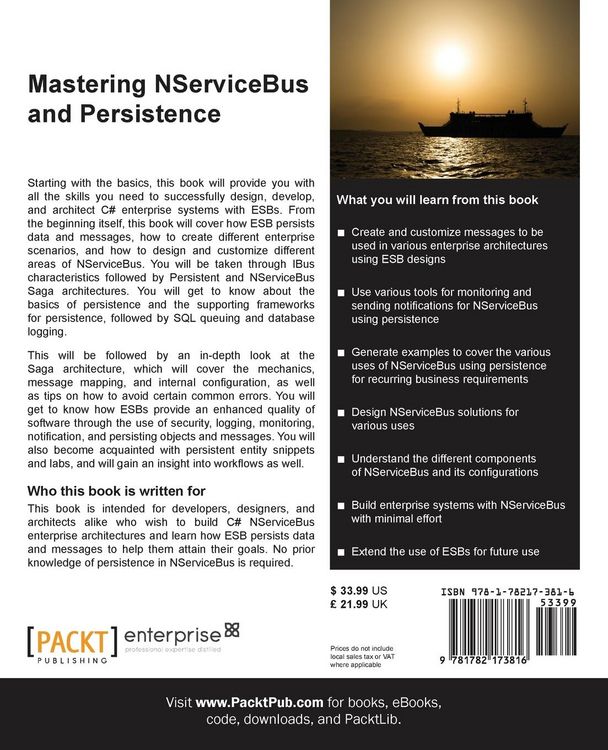 Produktbild: Learning Nservicebus and Persistence