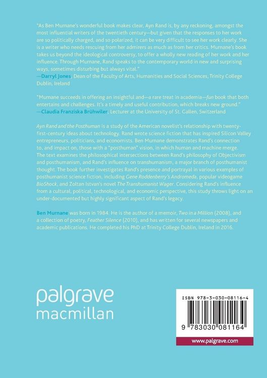 Produktbild: Ayn Rand and the Posthuman