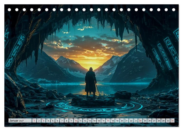 Produktbild: Ragnar&ouml;k &ndash; Die letzte Schlacht der G&ouml;tter (Tischkalender 2027 DIN A5 quer), CALVENDO Monatskalender