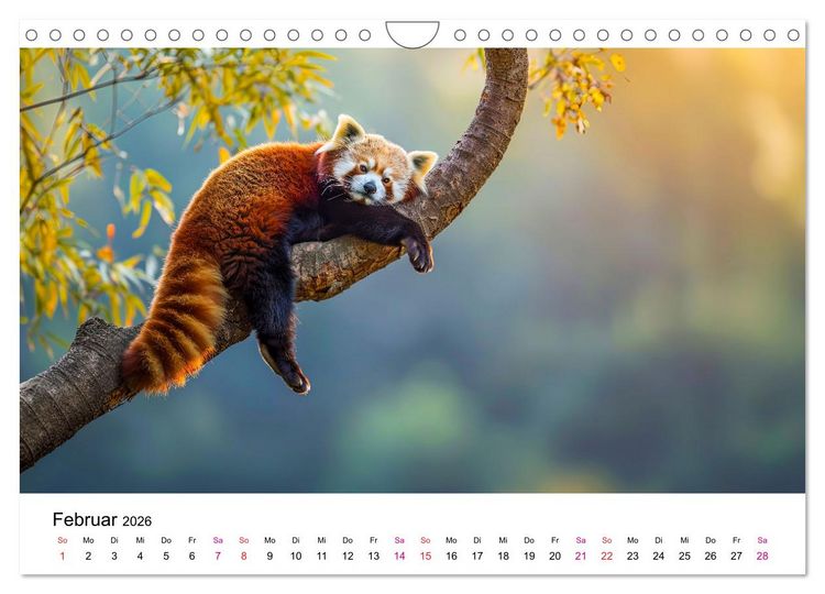Produktbild: Der Rote Panda (Wandkalender 2026 DIN A4 quer), CALVENDO Monatskalender