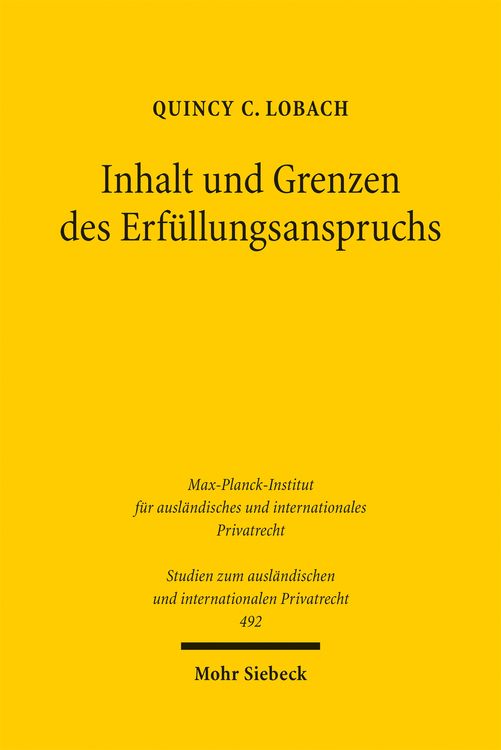Produktbild: Inhalt und Grenzen des Erf&uuml;llungsanspruchs