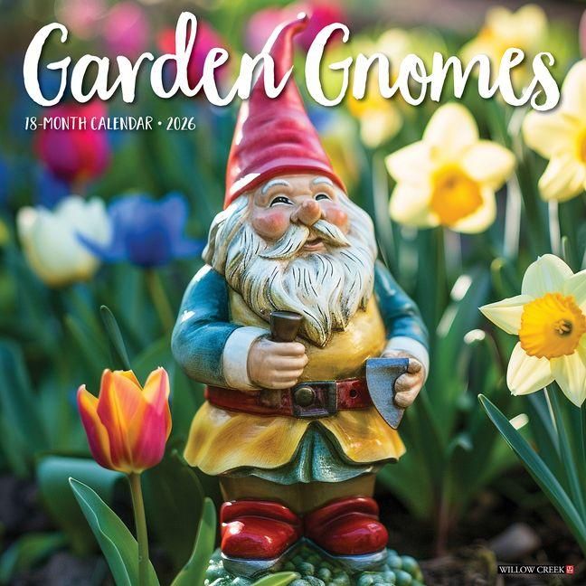 Produktbild: Garden Gnomes 2026 12 X 12 Wall Calendar