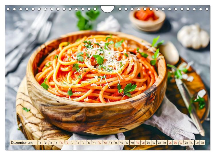 Produktbild: Alles Tomate oder was?! - Herzhafte Speisen rund um die Tomate (Wandkalender 2026 DIN A4 quer), CALVENDO Monatskalender