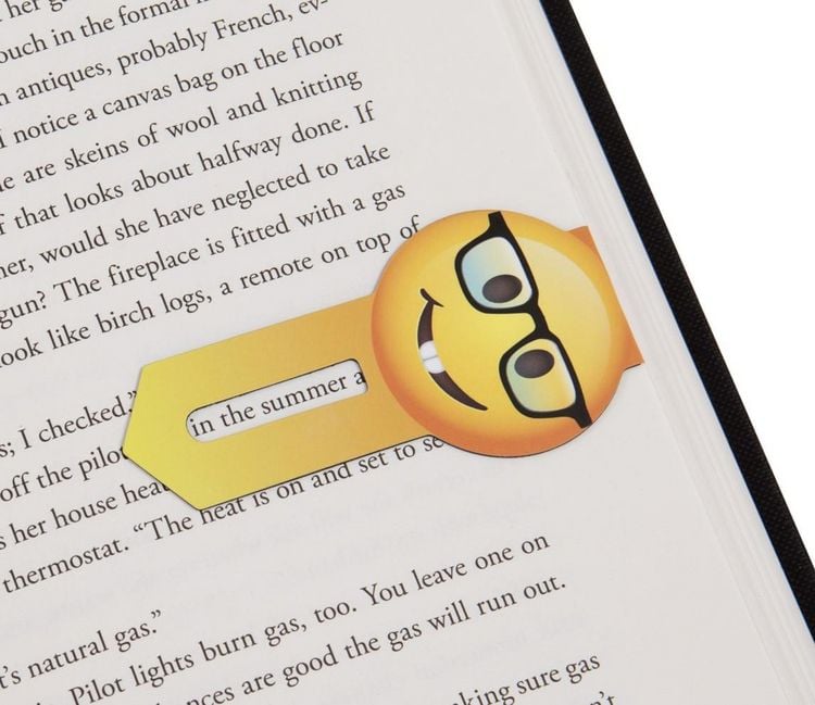 Produktbild: Line Markers Emoji Thoughtful & Nerdy &ndash; Magnetische Lesezeichen