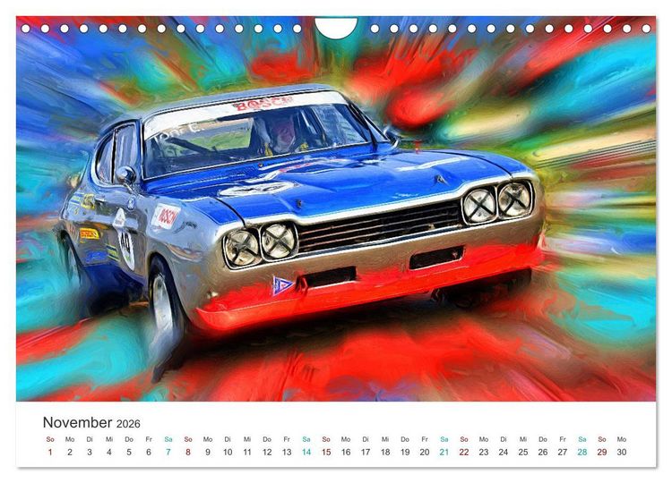 Produktbild: Kultautos - Capri und Escort (Wandkalender 2026 DIN A4 quer), CALVENDO Monatskalender