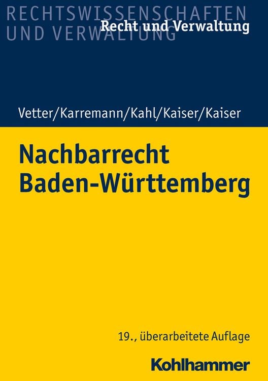 Produktbild: Nachbarrecht Baden-Württemberg