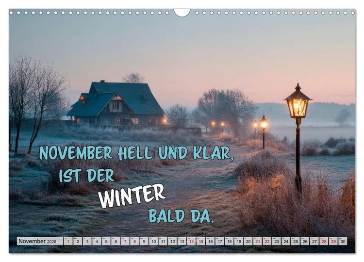 Produktbild: Bauernweisheiten - Stimmen der Natur (Wandkalender 2026 DIN A3 quer), CALVENDO Monatskalender