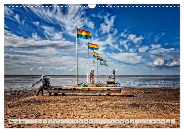 Produktbild: Friesland - Nordseebad Dangast (Wandkalender 2026 DIN A3 quer), CALVENDO Monatskalender