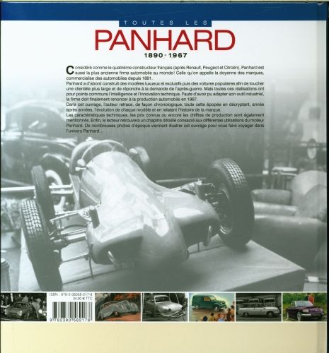 Produktbild: Toutes les Panhard : 1890-1967