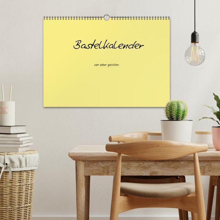 Produktbild: Bastelkalender - Gelb (Wandkalender 2026 DIN A3 quer), CALVENDO Monatskalender