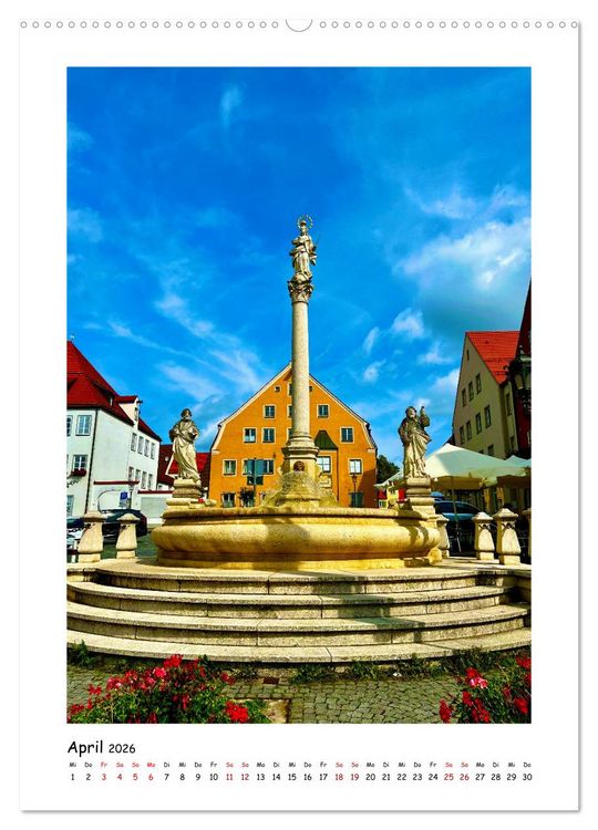 Produktbild: Das bayerische Friedberg (hochwertiger Premium Wandkalender 2026 DIN A2 hoch), Kunstdruck in Hochglanz