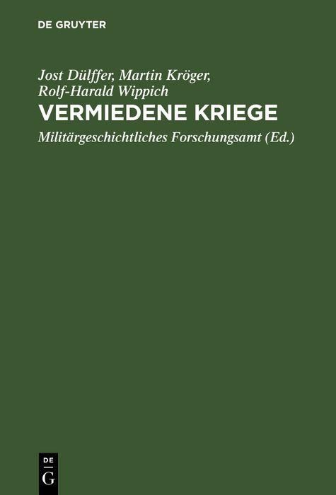 Produktbild: Vermiedene Kriege