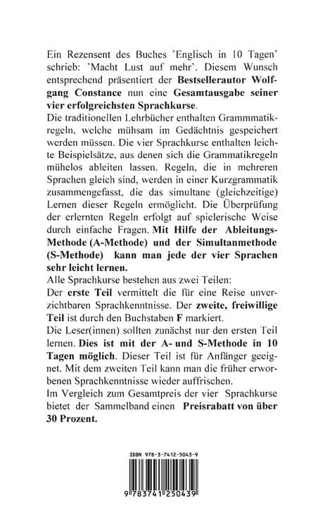 Produktbild: Englisch Franz&ouml;sisch Spanisch Italienisch