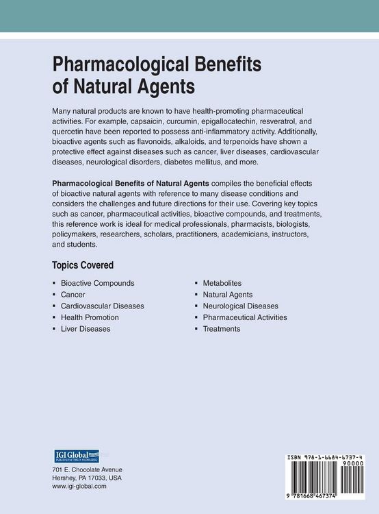 Produktbild: Pharmacological Benefits of Natural Agents