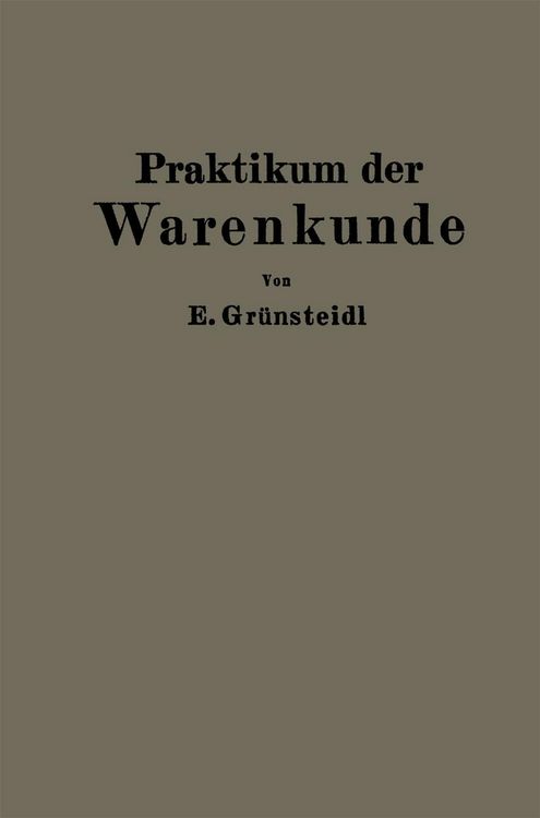 Produktbild: Praktikum der Warenkunde