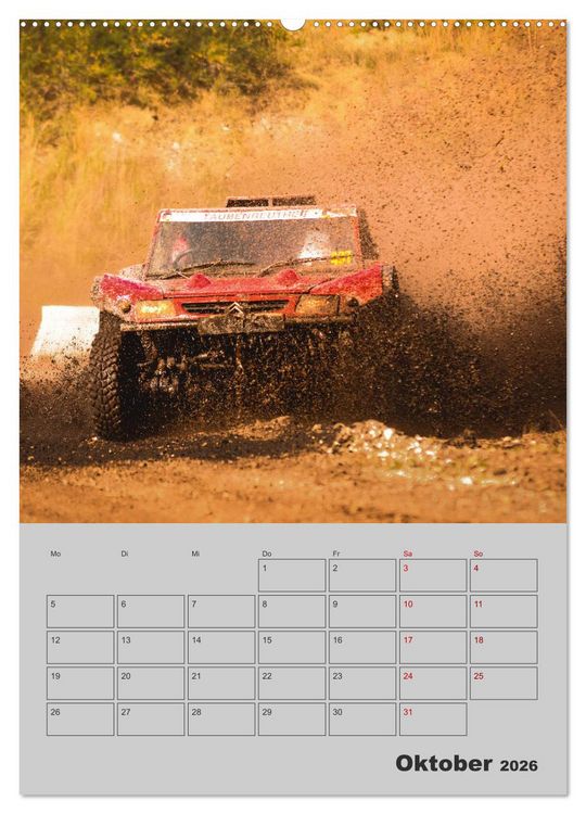 Produktbild: RALLYE RAID - Saison Planer (hochwertiger Premium Wandkalender 2026 DIN A2 hoch), Kunstdruck in Hochglanz