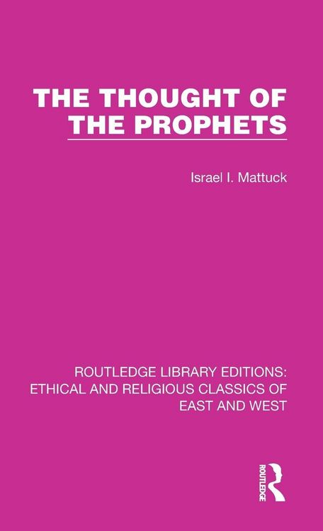 Produktbild: The Thought of the Prophets