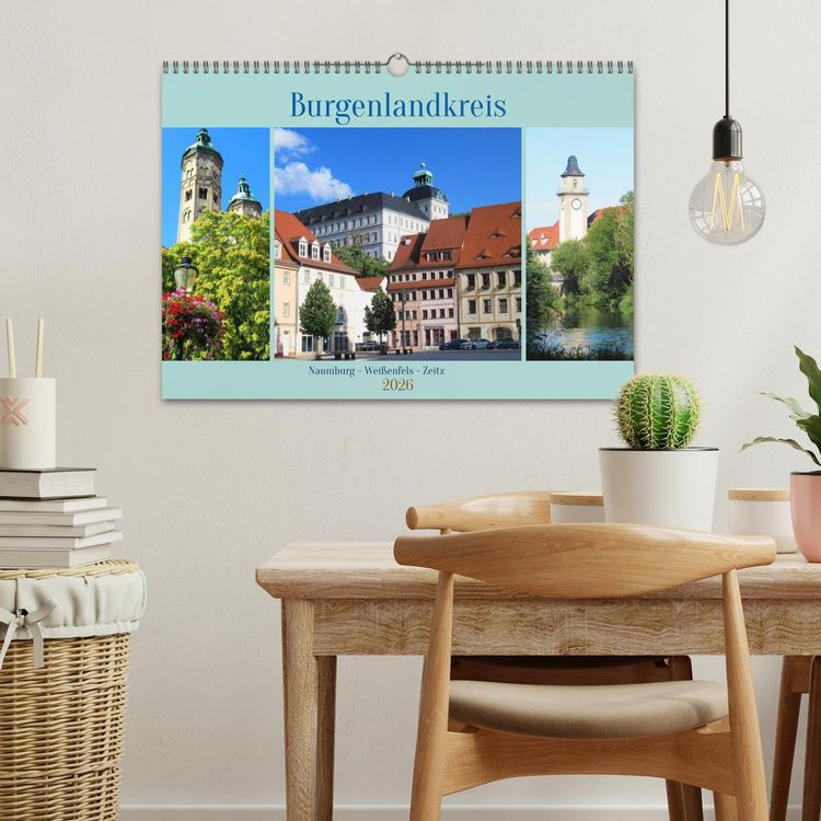 Produktbild: Burgenlandkreis - Naumburg, Wei&szlig;enfels, Zeitz (Wandkalender 2026 DIN A3 quer), CALVENDO Monatskalender