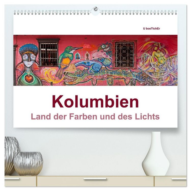 Produktbild: Kolumbien - Land der Farben und des Lichts (hochwertiger Premium Wandkalender 2026 DIN A2 quer), Kunstdruck in Hochglanz