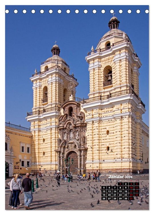 Produktbild: Peru - Kultur - Menschen - Natur (Tischkalender 2026 DIN A5 hoch), CALVENDO Monatskalender
