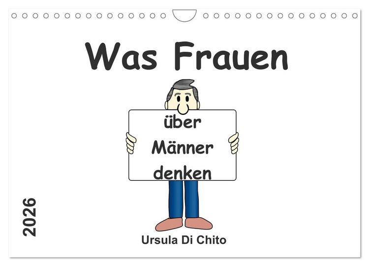 Produktbild: Was Frauen &uuml;ber M&auml;nner denken (Wandkalender 2026 DIN A4 quer), CALVENDO Monatskalender
