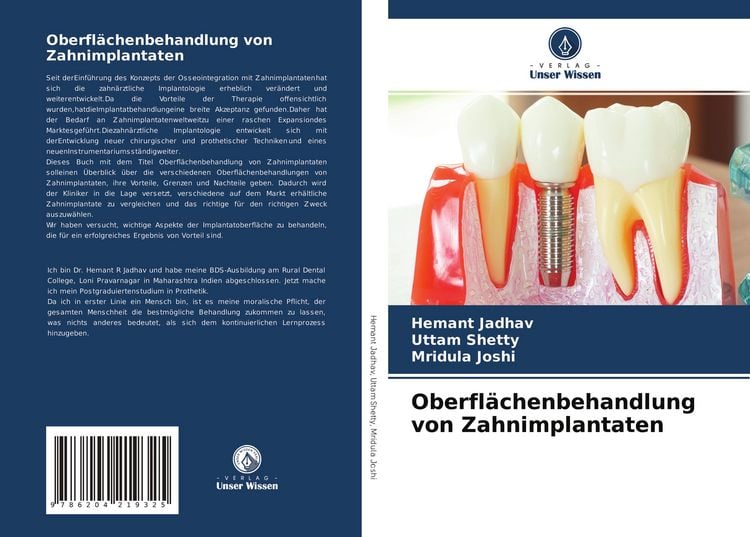 Produktbild: Oberfl&auml;chenbehandlung von Zahnimplantaten