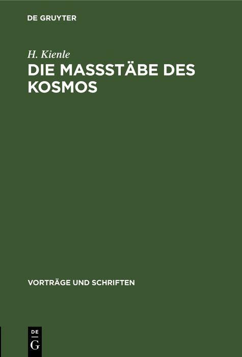 Produktbild: Die Ma&szlig;st&auml;be des Kosmos