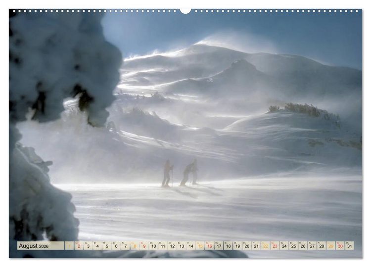 Produktbild: Skifahren - so sch&ouml;n (Wandkalender 2026 DIN A2 quer), CALVENDO Monatskalender