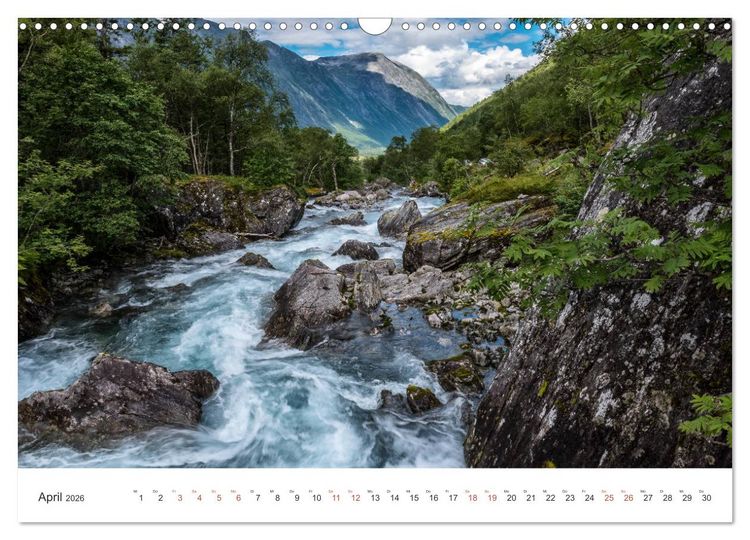 Produktbild: Nordland &ndash; Die Weite Skandinaviens (Wandkalender 2026 DIN A3 quer), CALVENDO Monatskalender