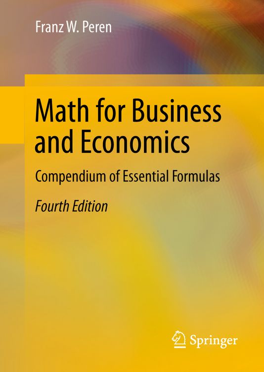 Produktbild: Math for Business and Economics