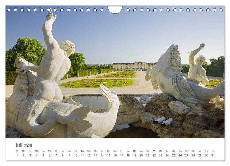 Produktbild: Traumhaftes Wien 2026 (Wandkalender 2026 DIN A4 quer), CALVENDO Monatskalender