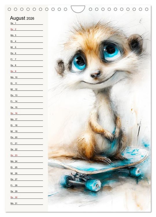 Produktbild: Erdm&auml;nnchen. Kleine Helden des Alltags (Wandkalender 2026 DIN A4 hoch), CALVENDO Monatskalender