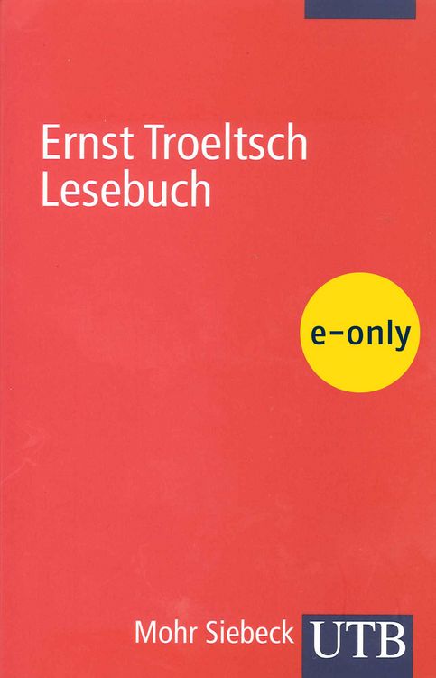 Produktbild: Ernst Troeltsch Lesebuch
