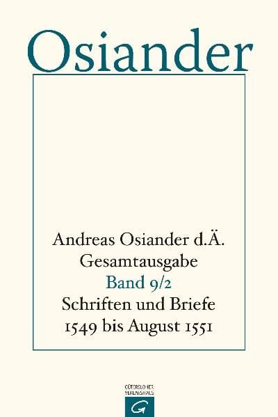 Produktbild: Gesamtausgabe / Schriften und Briefe 1549 bis August 1551
