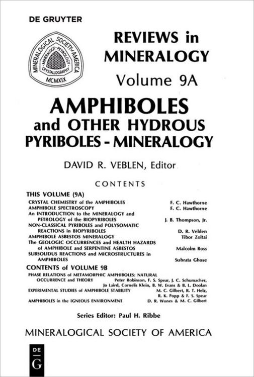 Produktbild: Amphiboles and Other Hydrous Pyriboles