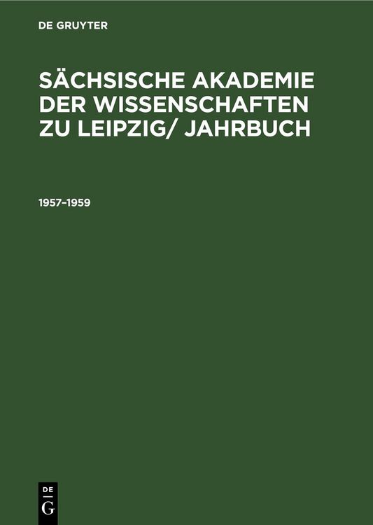 Produktbild: 1957&ndash;1959