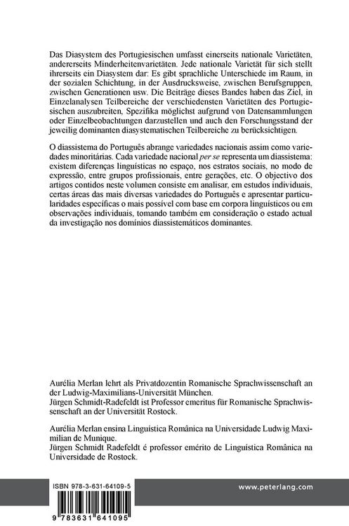 Produktbild: Portugiesisch als Diasystem / O Portugu&ecirc;s como Diassistema