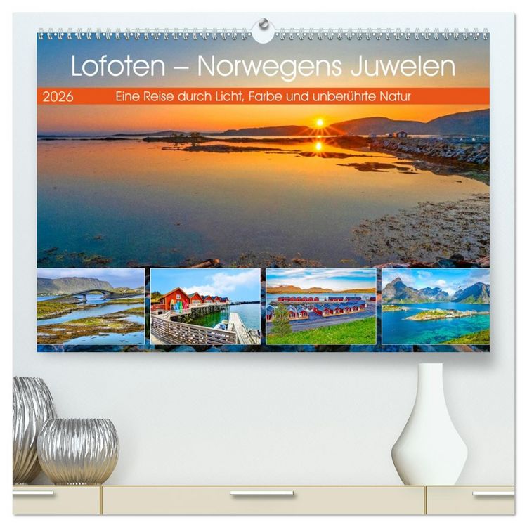 Produktbild: Lofoten - Norwegens Juwelen (hochwertiger Premium Wandkalender 2026 DIN A2 quer), Kunstdruck in Hochglanz