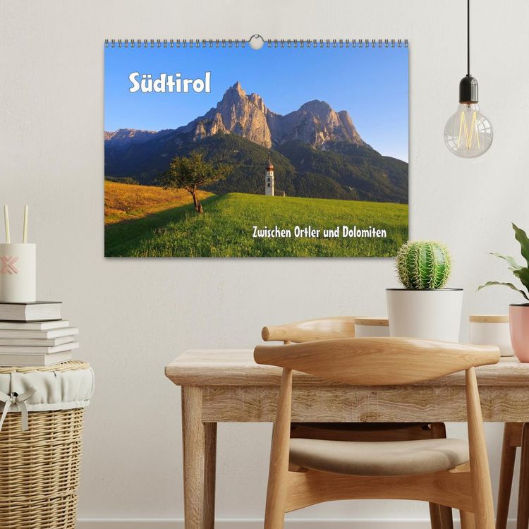 Produktbild: S&uuml;dtirol - Zwischen Ortler und Dolomiten (Wandkalender 2026 DIN A3 quer), CALVENDO Monatskalender