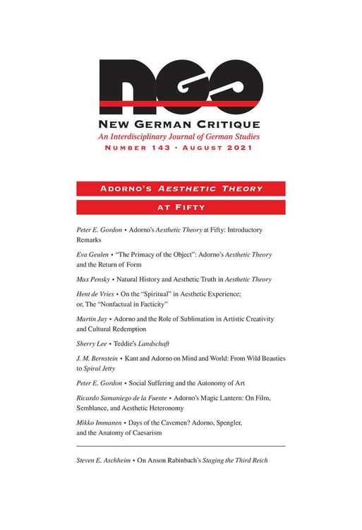 Produktbild: Adorno's Aesthetic Theory at Fifty