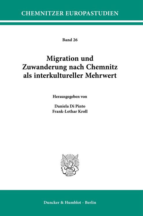 Produktbild: Migration und Zuwanderung nach Chemnitz als interkultureller Mehrwert