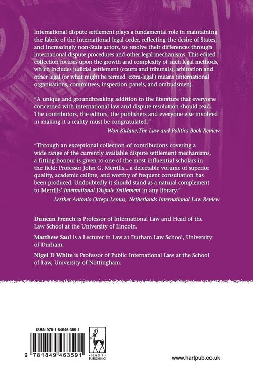 Produktbild: International Law and Dispute Settlement