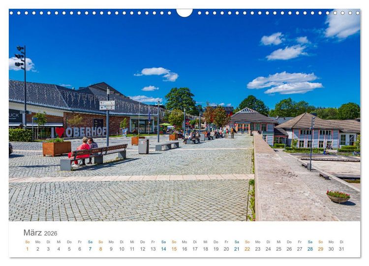 Produktbild: Oberhof - Urlaubsparadies am Rennsteig (Wandkalender 2026 DIN A3 quer), CALVENDO Monatskalender