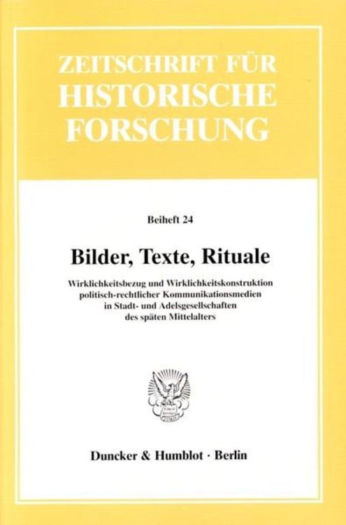 Bild vom Artikel Bilder, Texte, Rituale. vom Autor Klaus Schreiner