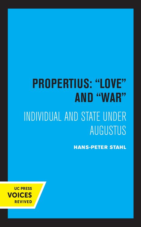 Produktbild: Propertius: Love and War