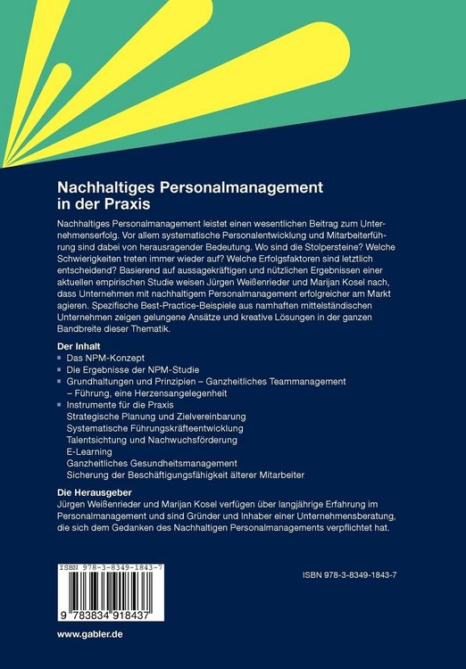 Produktbild: Nachhaltiges Personalmanagement in der Praxis