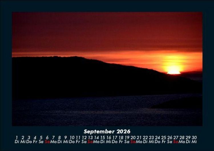 Produktbild: Sonnenuntergang 2026 Fotokalender DIN A5