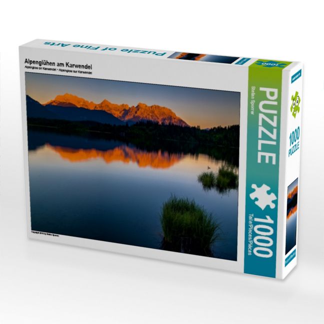 Produktbild: Alpengl&uuml;hen am Karwendel (Puzzle)