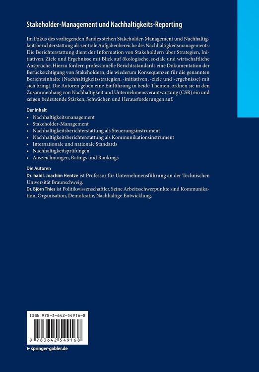 Produktbild: Stakeholder-Management und Nachhaltigkeits-Reporting
