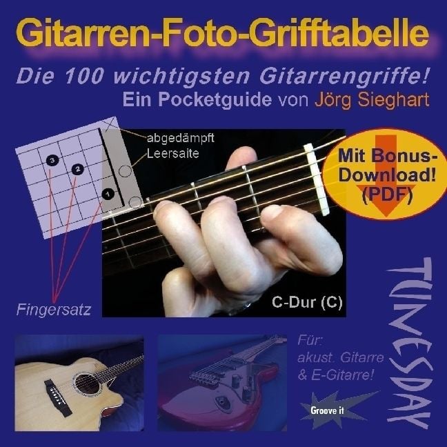 Produktbild: Gitarren-Foto-Grifftabelle im Pocket-Format